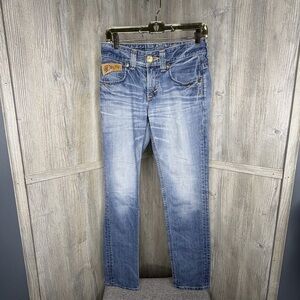 Edwin Blue Trip Embroidered Women’s Jeans XS